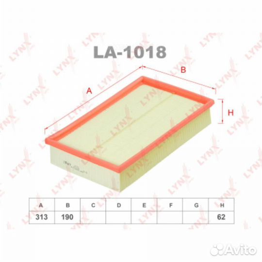 Lynxauto LA-1018 Фильтр воздушный