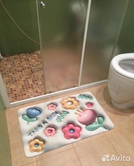 Противоскользящие коврики для ванной 3D