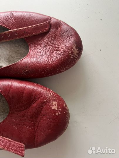 Туфли для народных танцев красные 33