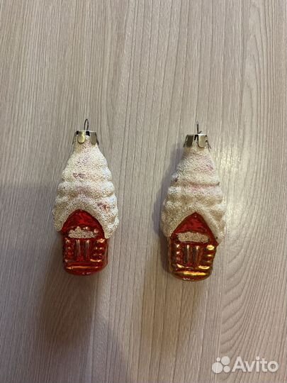 Ёлочные игрушки СССР домик