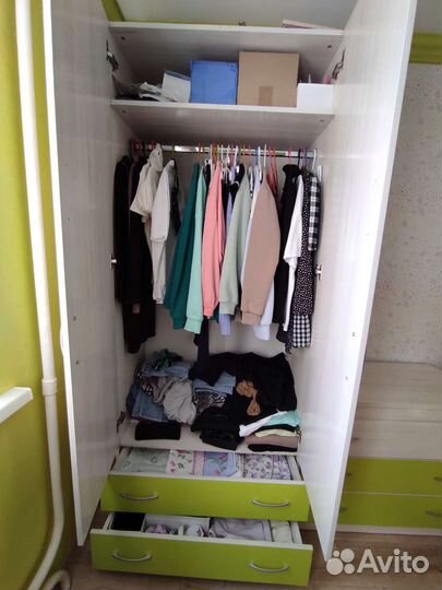 Детский шкаф для одежды + комод