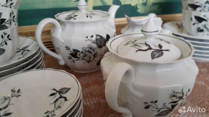 Чайный сервиз Серебрянная роза, Вербилки