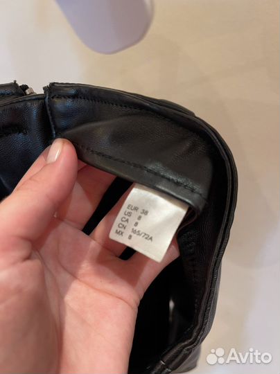 Шорты женские кожаные H&M