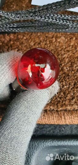 Лампа AVS Vegas P21W (BA15S) 12V Красная