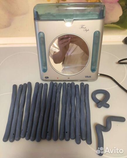 Набор электробигудей на подставке с подсветкой и з