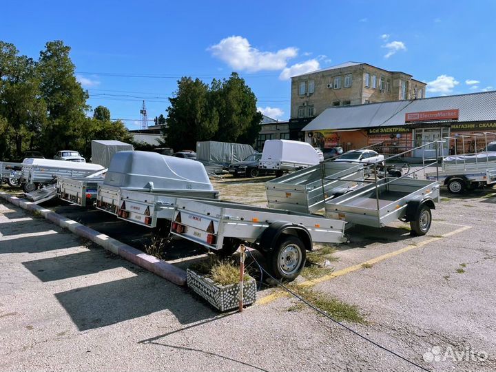 Прицеп старт A2012 2-х бортовый самосвал тент