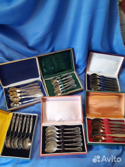Набор столовых приборов мельхиор СССР
