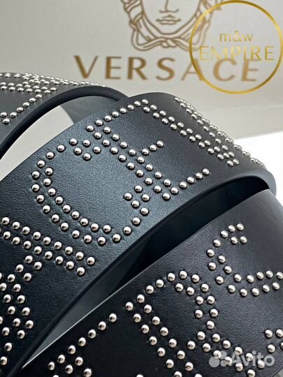 Кожаный ремень Versace