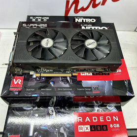 Игровая видеокарта RX480 8 gb nitro+