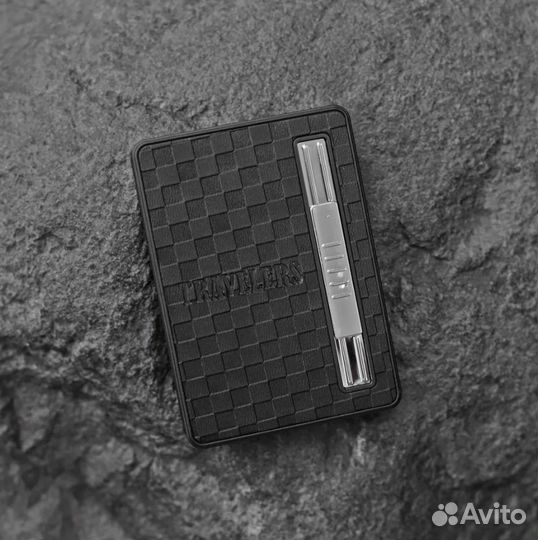 Портсигар Travelers со встроенной турбо зажигалкой