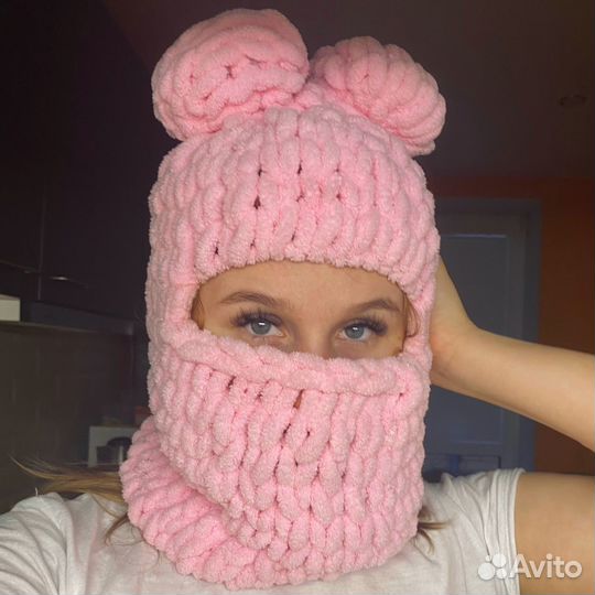 Шапка балаклава женская