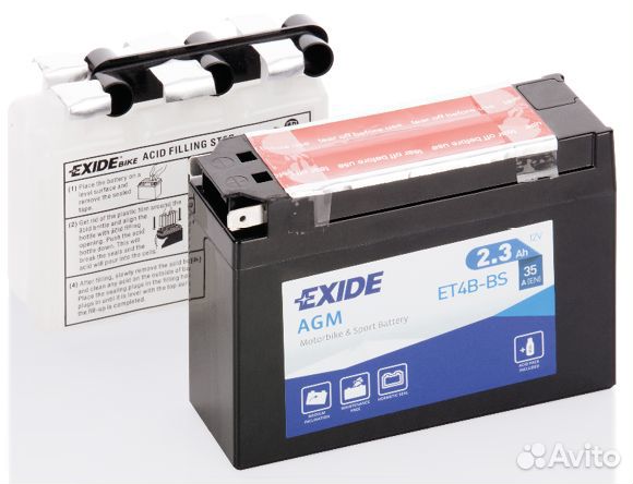 Аккумулятор Exide AGM 2.3 А/ч ET4B-BS