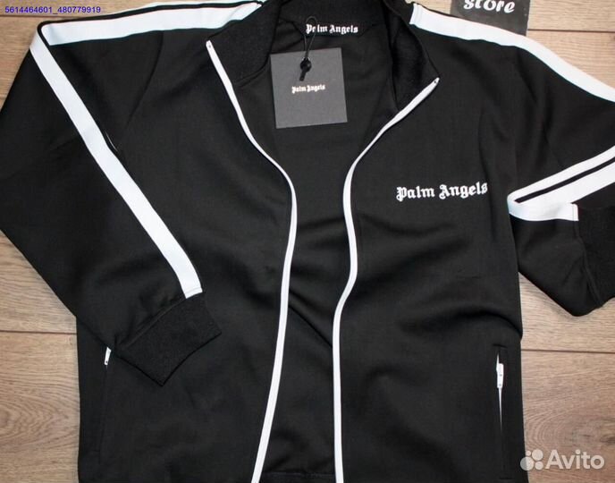 Palm Angels олимпийка черная (Арт.50430)