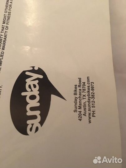 Буклет описание характеристики к bmx Sandey