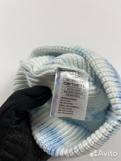 Шапка Carhartt Docker (голуб. с бел.)