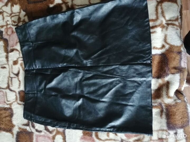 Кожаная юбка натуральная