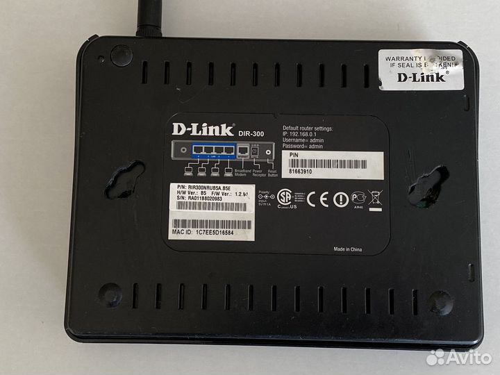Wi-Fi роутер D-Link DIR-300