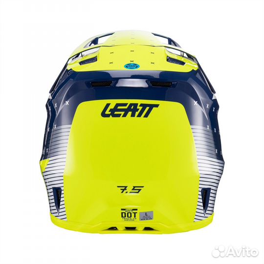 Kpocc-Эндypo Шлем Leatt Moto 7.5 Helmet Blue 2024