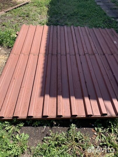 Ворота с калиткой бу,из советского металла