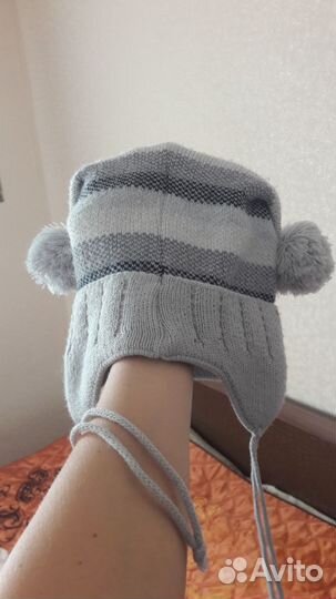 Шапка осенняя теплая