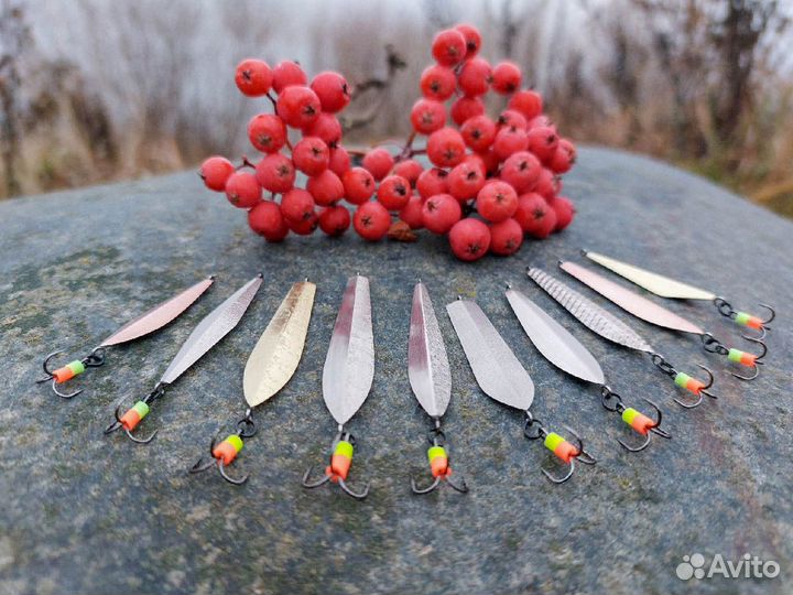 Зимние блесны ручной работы на окуня 10шт