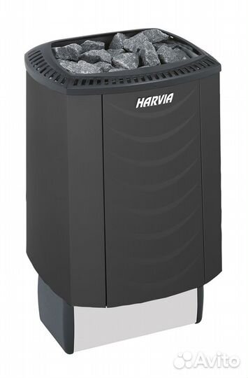 Печь электрическая Harvia Sound M80 Black (чёрная