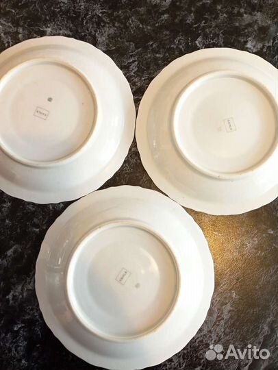 Блюдца от сервиза кахла гдр чертополох