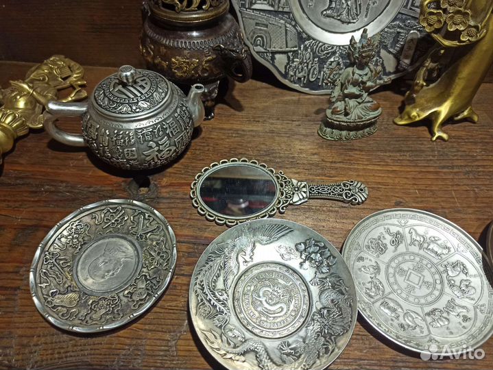 Статуэтки Фен-шуй. Бронза. Тибетское серебро