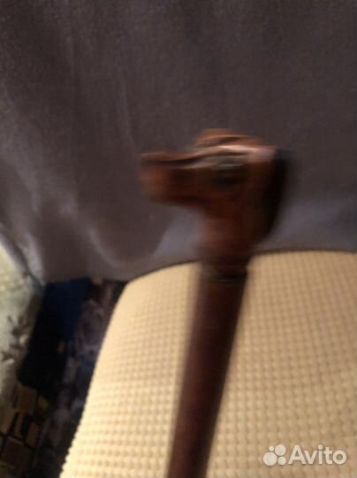 Старинная Ложка для обуви Собака.Дерево