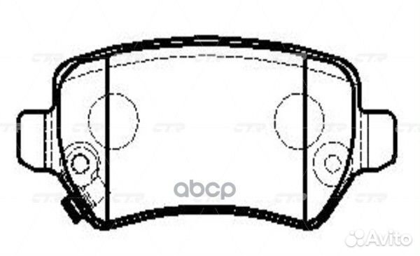 Колодки тормозные opel astra G/H/zafira A задни