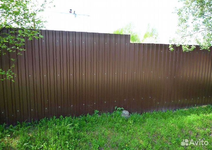 Забор из профнастила