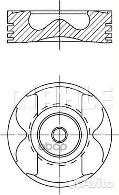 Поршень dm.88.00x2.5x2.0x3.0 +0.50 Цена за 1 шт