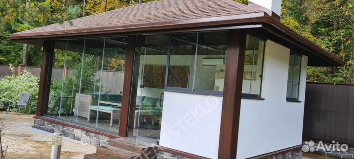 Межкомнатные стеклянные перегородки раздвижные