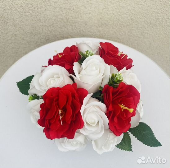 Букет в плетеной карете