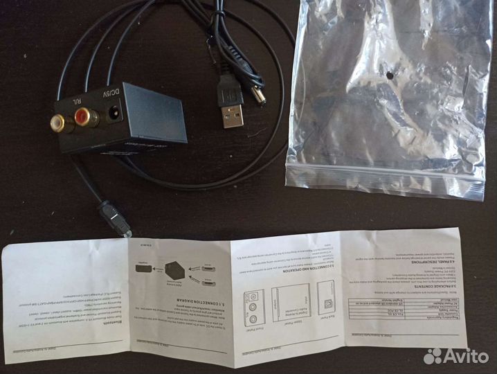 Переходник с оптики на RCA