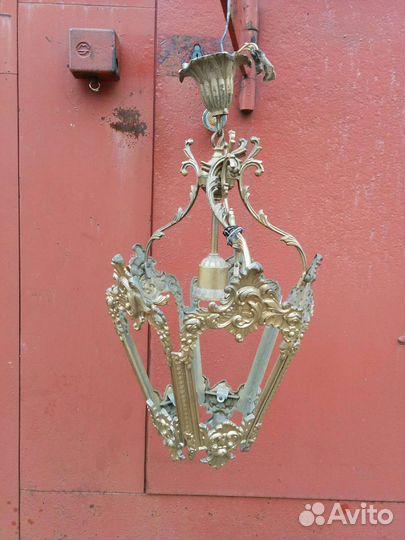 Люстра латунь