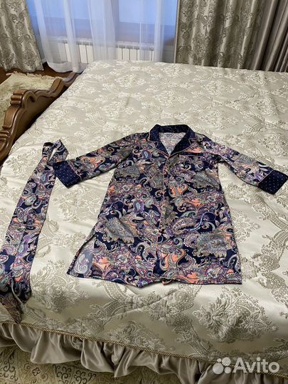 Халат женский шелковый