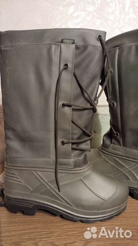 Сапоги резиновые утеплённые для охоты и рыбалки