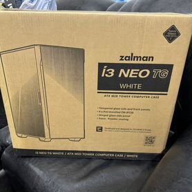 Игровой корпус для пк белый Zalman i3 neo TG white