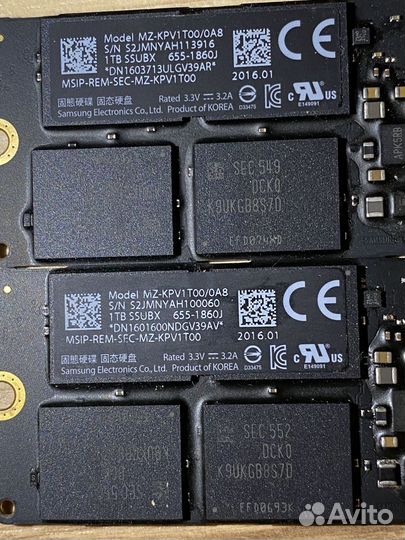 Apple SSD 1Tb оригинал для late 2013 - 2015