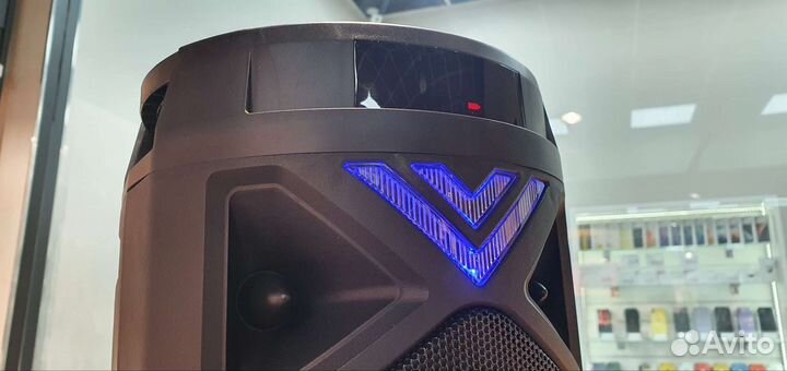 Блютуз колонка большая новая с микрофоном 30вт