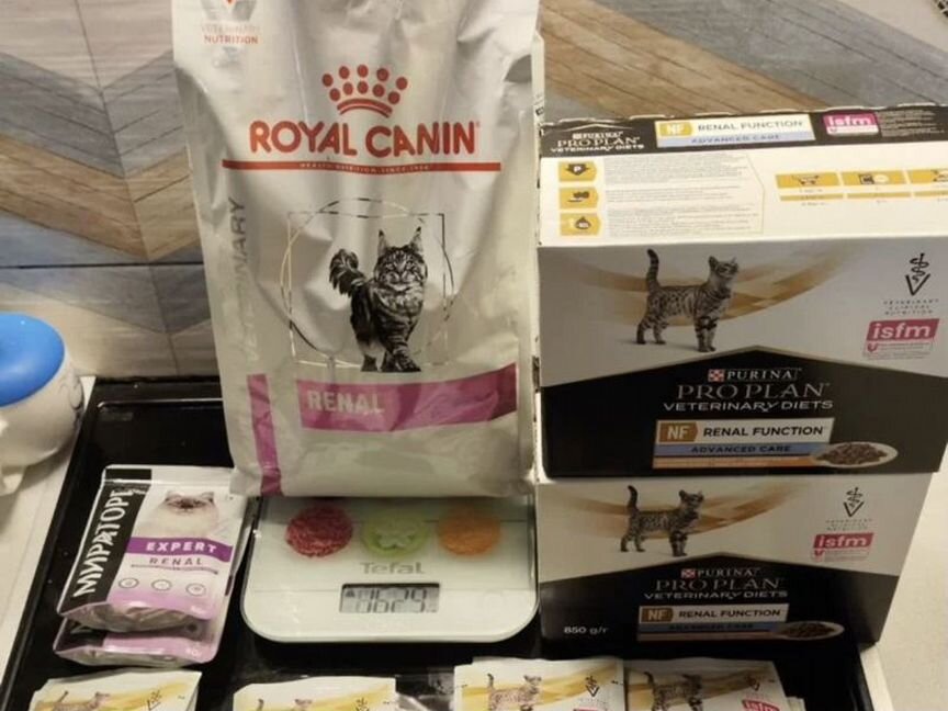 Корм для кошек Royal Canin, pro plan renal