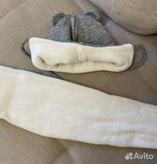 Зимняя шапка и снуд на флисе