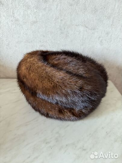 Шапка норковая женская СССР 56р для фотосессии