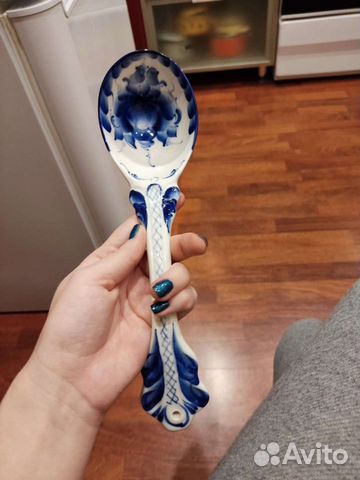 Ложка декоративная Гжель