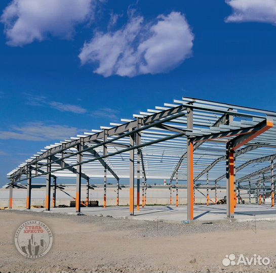 Ангар с монтажом любого размера