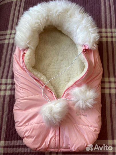 Конверт на выписку зимний для девочки