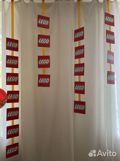 Украшения на праздник в стиле Lego