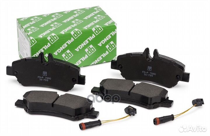 Колодки тормозные дисковые (2 датчика в комплек