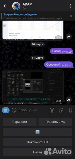 Ассистент бот для пк в телеграм